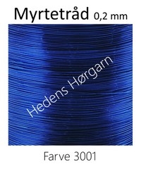 Myrtetråd 0,2 mm farve 3001 mørk blå